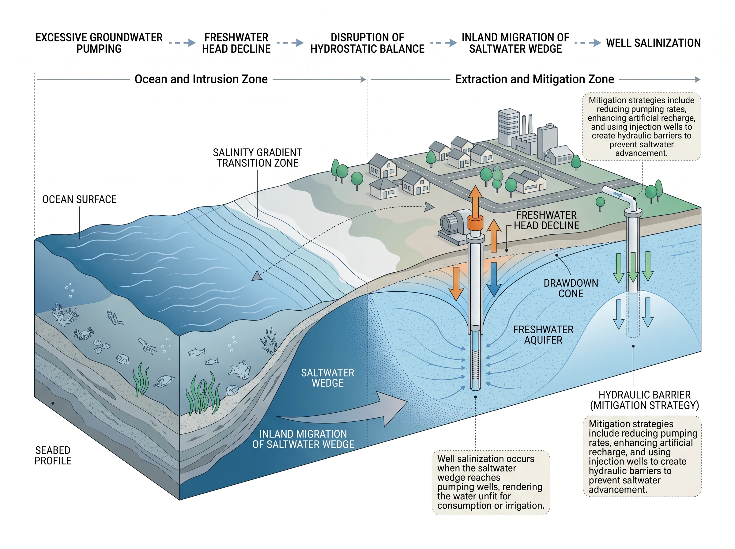 Coastal Saltwater Intrusion Aquifer