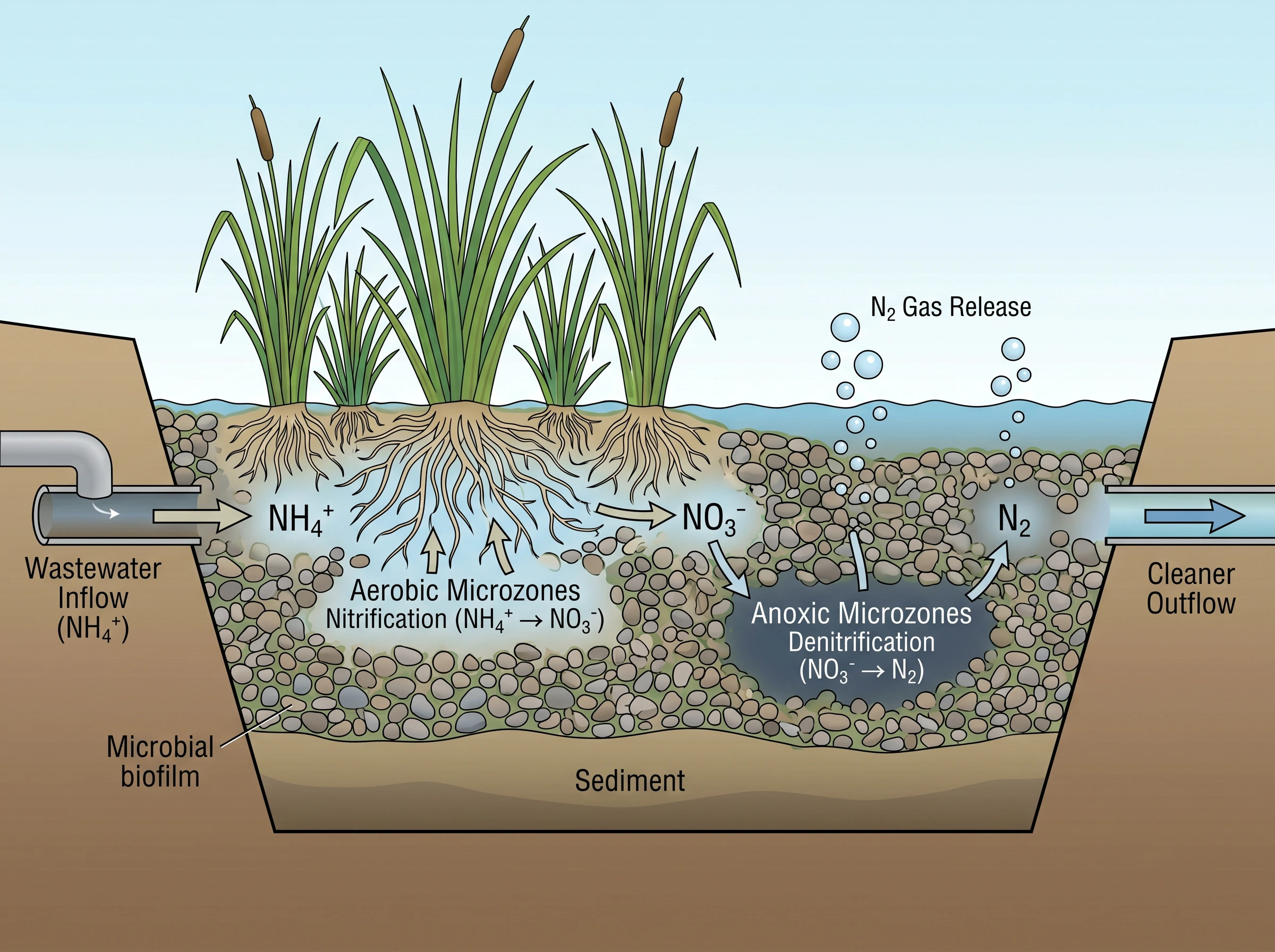 Constructed Wetland Nitrogen Removal
