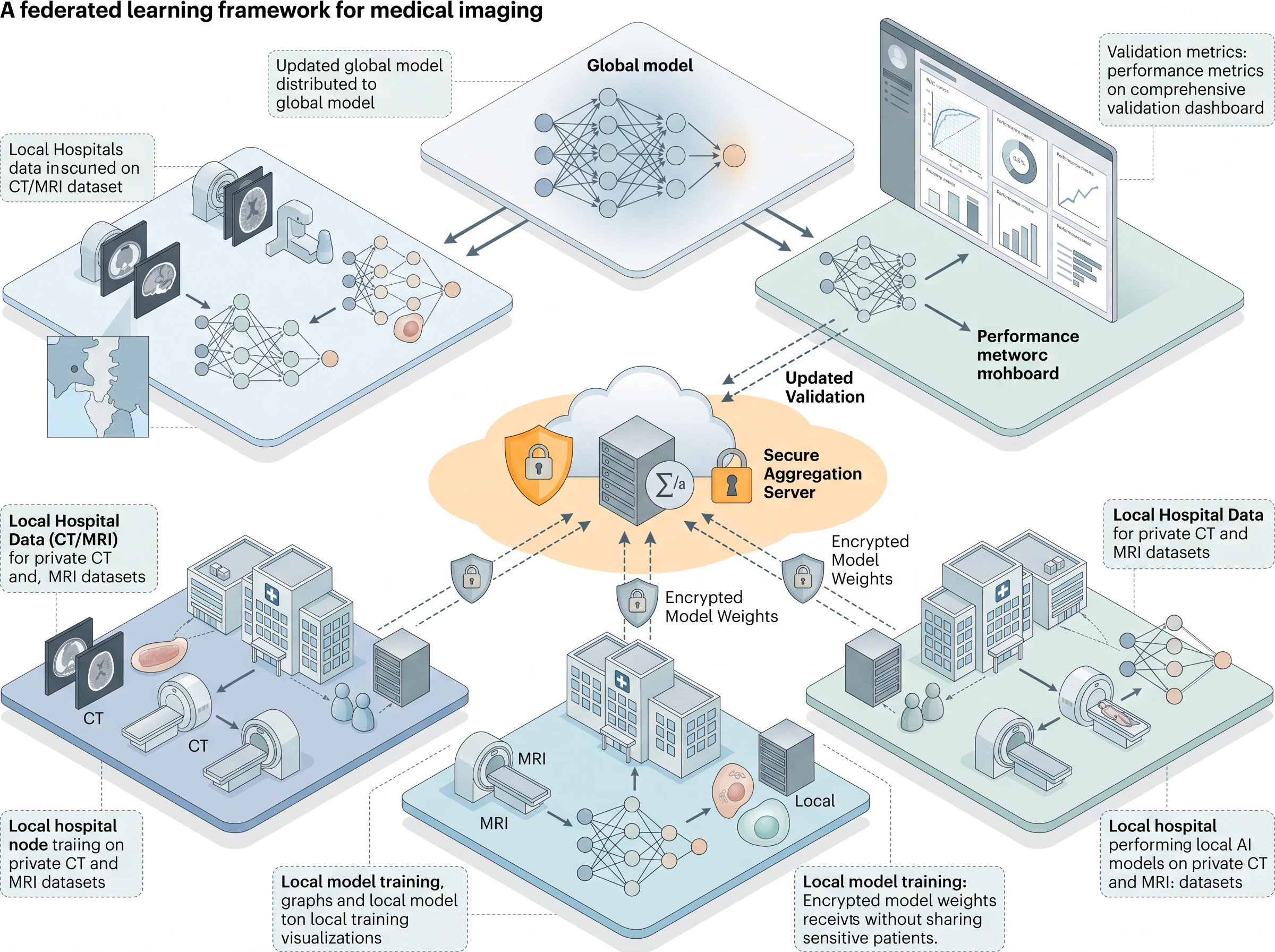 Federated Medical Imaging AI Workflow