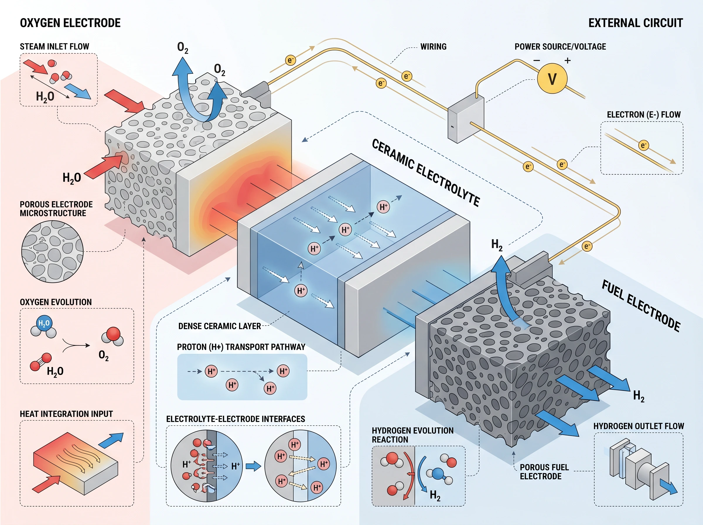 Protonic Ceramic SOEC Hydrogen Production