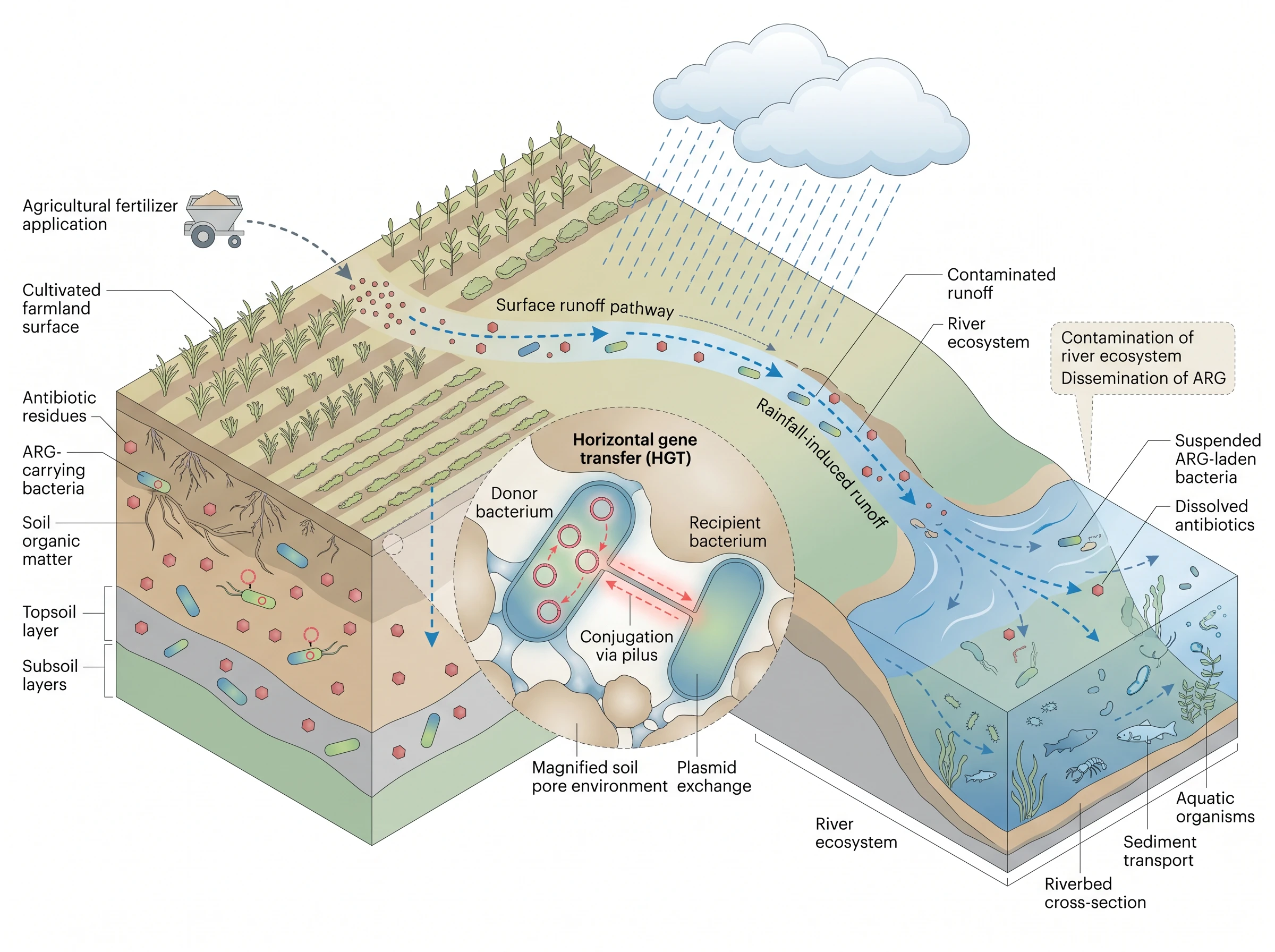 Soil ARG Runoff Spread