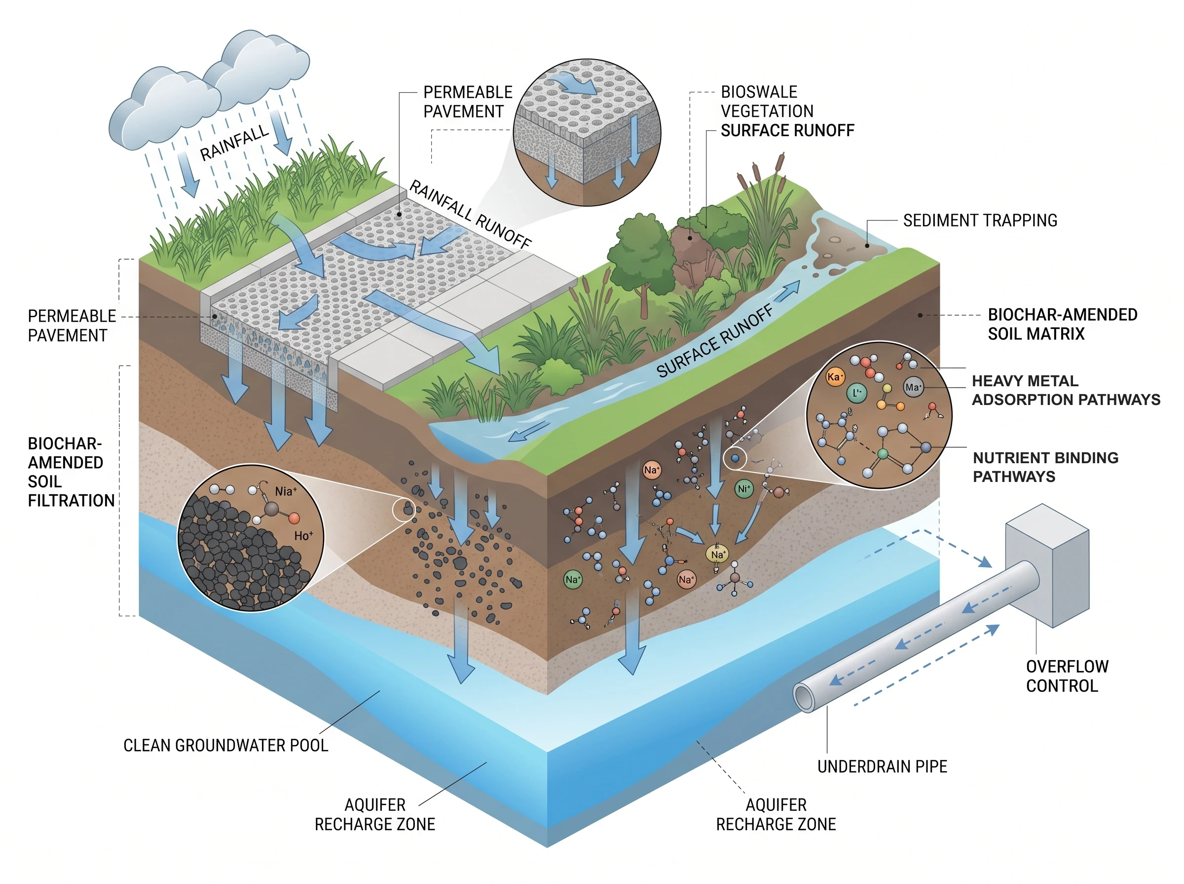 Sponge City Stormwater Pollutant Removal