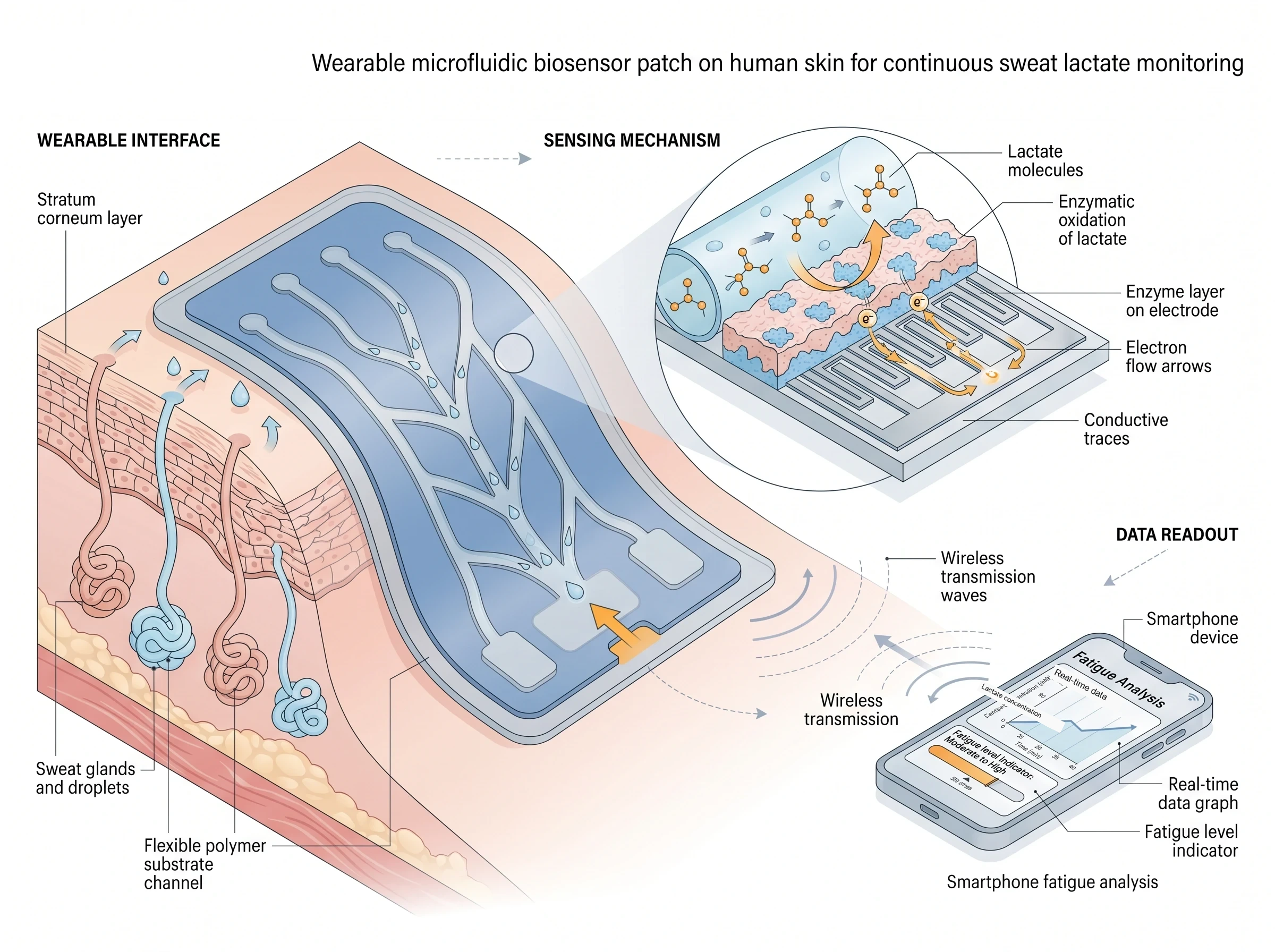 Wearable Sweat Lactate Sensor Patch