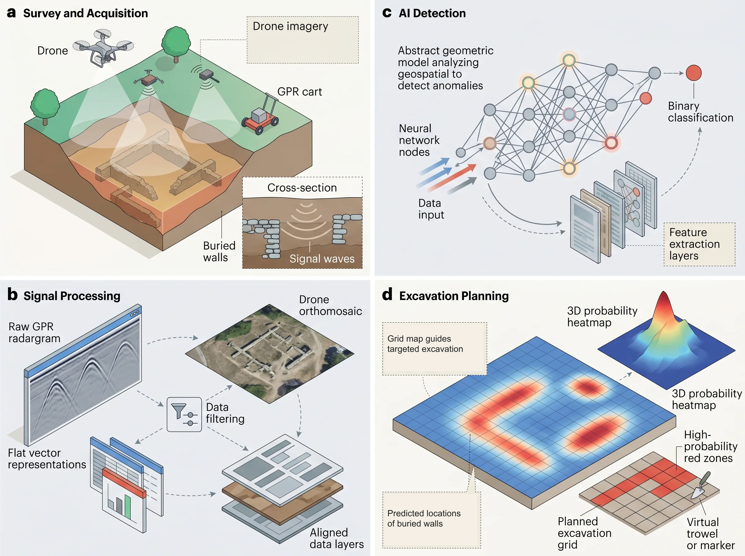 AI-Assisted Archaeological Subsurface Mapping