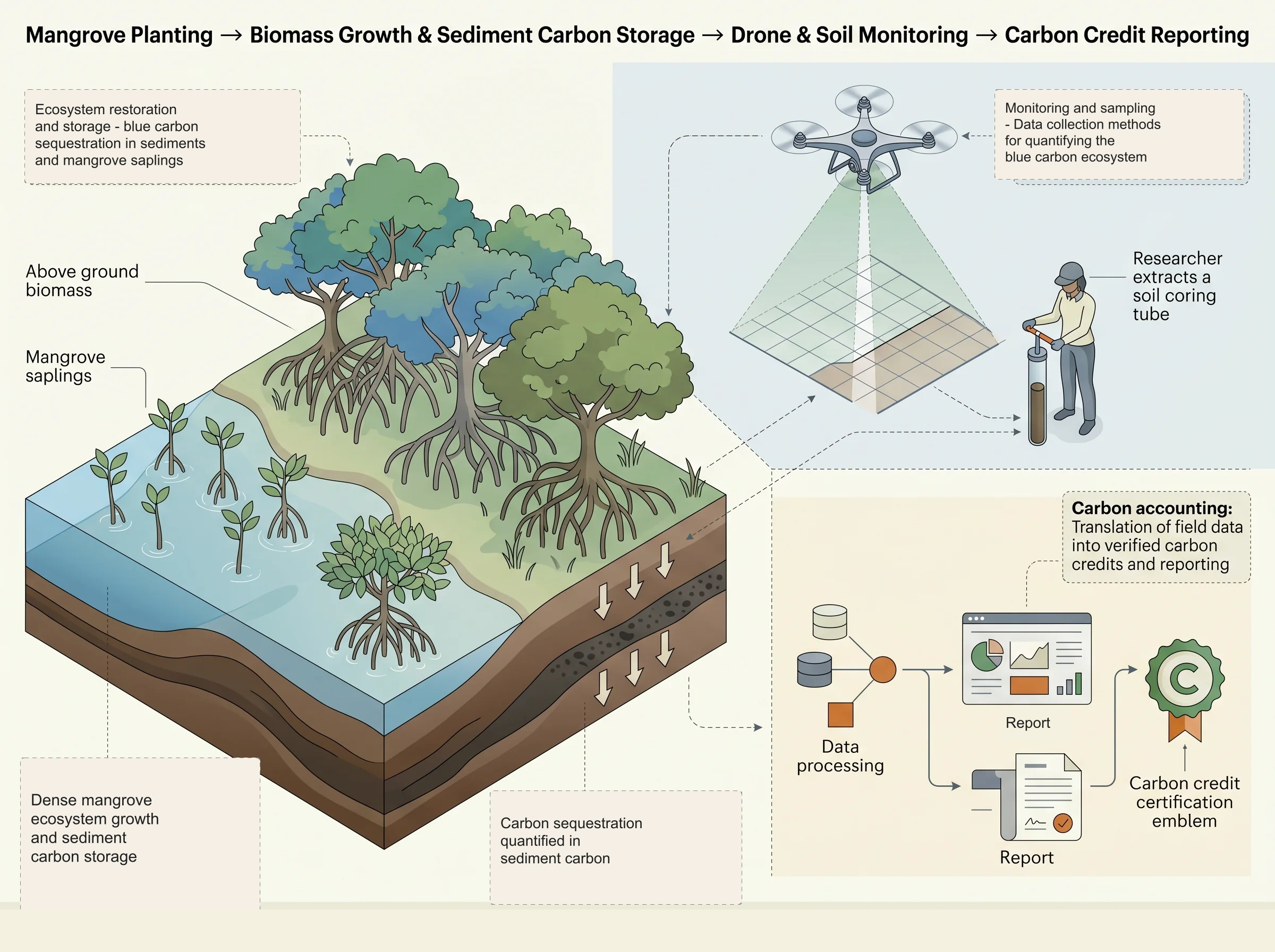 Mangrove Blue Carbon Restoration Monitoring